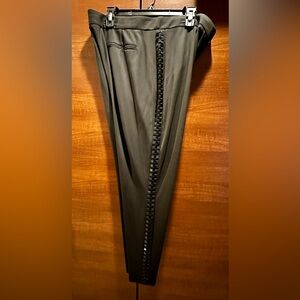 Diane Von Furstenberg Black Straight Leg Trousers